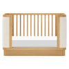 M26201HYWB,Babyletto,Bondi Boucle 4-in-1 Convertible Crib w/ Toddler Bed Kit in Honey with Ivory Boucle