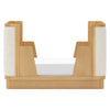 M26201HYWB,Babyletto,Bondi Boucle 4-in-1 Convertible Crib w/ Toddler Bed Kit in Honey with Ivory Boucle