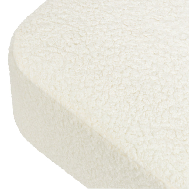 M26385CMSGLB,Babyletto,Kiwi Gliding Ottoman in Cream Shearling with Light Wood Base