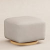 M26385PBEWLB,Babyletto,Kiwi Gliding Ottoman in Performance Beach Eco-Weave w/ Light Wood Base