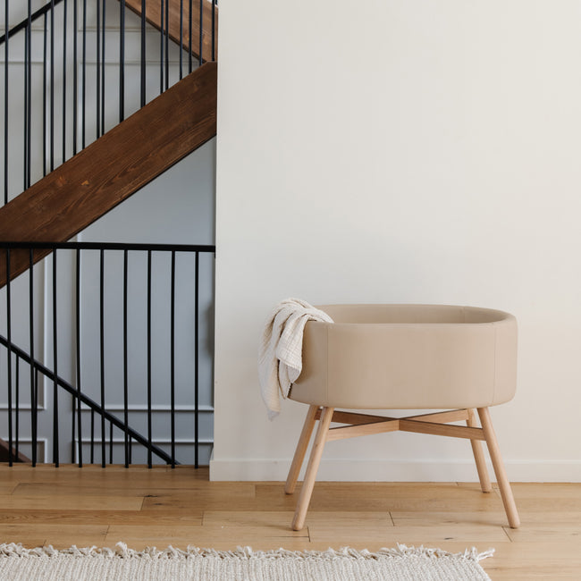 M26834GMLB,Babyletto,babyletto x GATHRE Capsule Bassinet in Millet
