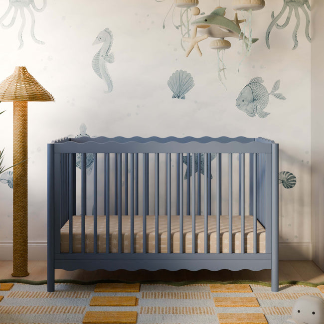 M27901CVB,Babyletto,Swell 4-in-1 Convertible Crib w/Toddler Conversion Kit in Cove Blue