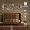 M27901NL,Babyletto,Swell 4-in-1 Convertible Crib w/Toddler Conversion Kit in Natural Walnut