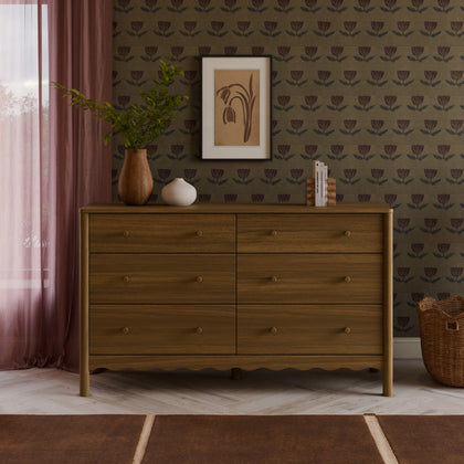 M27916NL,Babyletto,Swell 6-Drawer Assembled Dresser in Natural Walnut