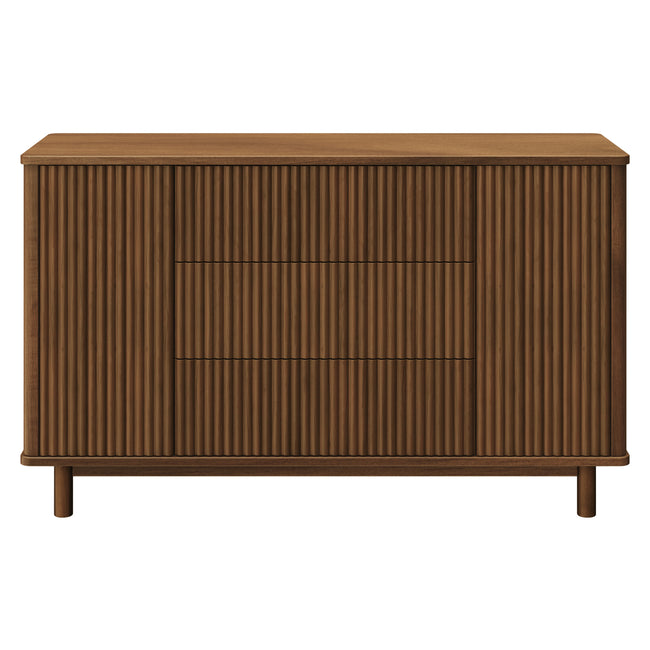 M29816NL,Babyletto,Pogo Tambour Assembled Dresser in Natural Walnut