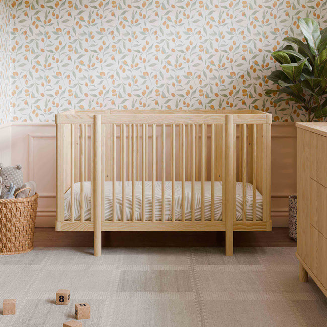 M29880BD,Babyletto,Pogo 8-in-1 Convertible Crib w/All-Stages Conversion Kits in Blonde
