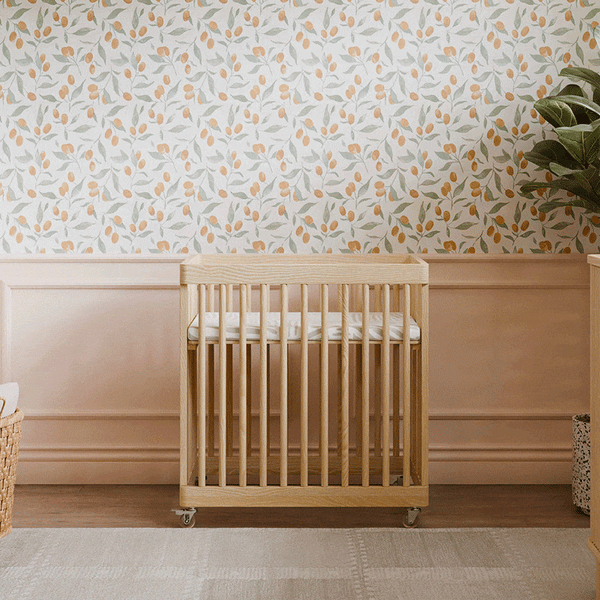 M29880BD,Babyletto,Pogo 8-in-1 Convertible Crib w/ Bassinet & Toddler Bed Kits in Blonde