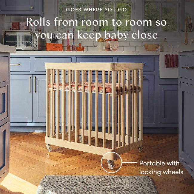 M29880BD,Babyletto,Pogo 8-in-1 Convertible Crib w/All-Stages Conversion Kits in Blonde