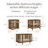 M29880NL,Babyletto,Pogo 8-in-1 Convertible Crib w/All-Stages Conversion Kits in Natural Walnut