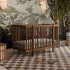 M29880NL,Babyletto,Pogo 8-in-1 Convertible Crib w/All-Stages Conversion Kits in Natural Walnut