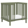 M29880OL,Babyletto,Pogo 8-in-1 Convertible Crib w/All-Stages Conversion Kits in Olive