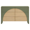 M30216OLSH,Babyletto,Moab 6-Drawer Assembled Dresser in Olive/Ash
