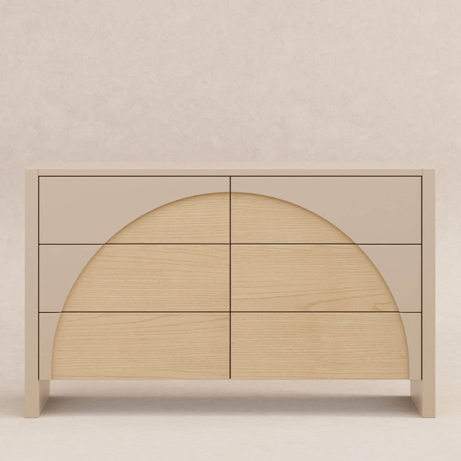 M30216TPESH,Babyletto,Moab 6-Drawer Assembled Dresser in Taupe/Ash