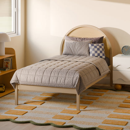 M30269TPESH,Babyletto Kids,Moab Twin Bed in Taupe/Ash