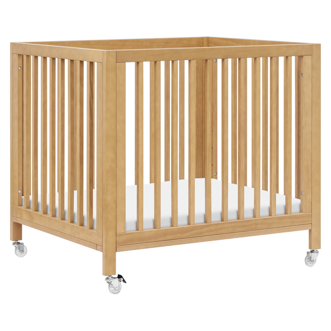 M30880HY,Babyletto,Rolli 9-in-1 Convertible All-Stages® Crib w/ Bassinet & Toddler Bed Kits in Honey