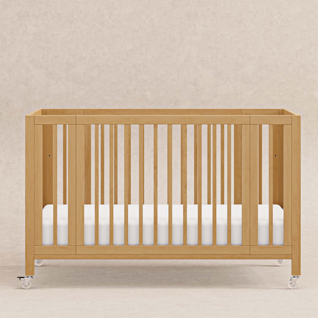 M30880HY,Babyletto,Rolli 9-in-1 Convertible All-Stages® Crib w/ Bassinet & Toddler Bed Kits in Honey