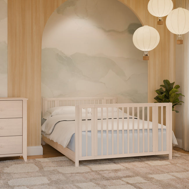 M30880NX,Babyletto,Rolli 9-in-1 Convertible All-Stages® Crib w/ Bassinet & Toddler Bed Kits in Washed Natural