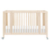 M30880NX,Babyletto,Rolli 9-in-1 Convertible All-Stages® Crib w/ Bassinet & Toddler Bed Kits in Washed Natural