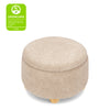 M30985CSGHF,Namesake,Tuffet Storage Ottoman in Chai Shearling w/Honey Ball Feet