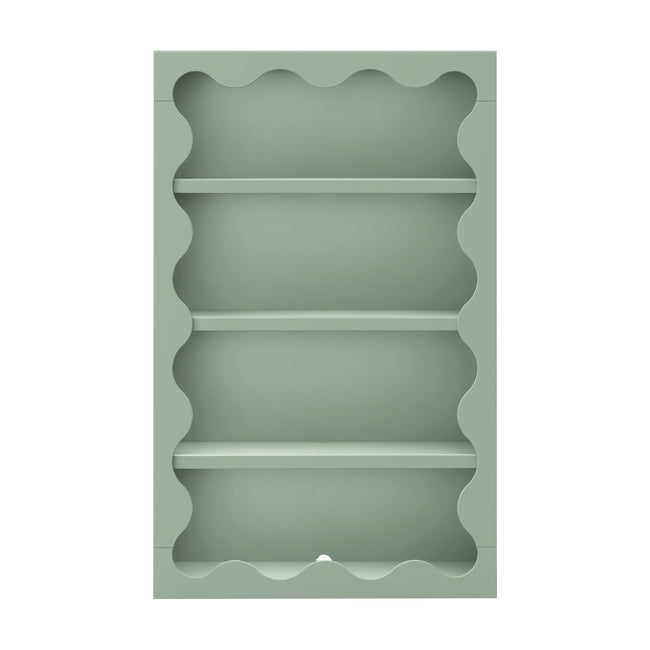 M31111LS,Babyletto Kids,Lido Wave Bookcase in Light Sage