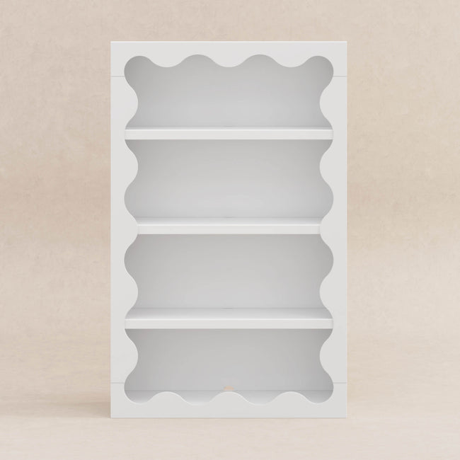 M31111W,Babyletto Kids,Lido Wave Bookcase in White