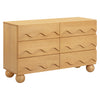 M31116HY,Babyletto Kids,Lido Wave 6-Drawer Assembled Dresser in Honey