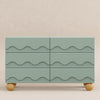 M31116LSHY,Babyletto Kids,Lido Wave 6-Drawer Assembled Dresser in Light Sage and Honey