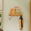 M31125HY,Babyletto Kids,Lido Wave Book Shelf with Hooks in Honey