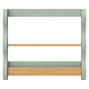 M31130LSHY,Babyletto Kids,Lido Wave Book Rack in Light Sage and Honey