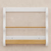 M31130WHY,Babyletto Kids,Lido Wave Book Rack in White and Honey