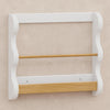 M31130WHY,Babyletto Kids,Lido Wave Book Rack in White and Honey