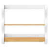 M31130WHY,Babyletto Kids,Lido Wave Book Rack in White and Honey