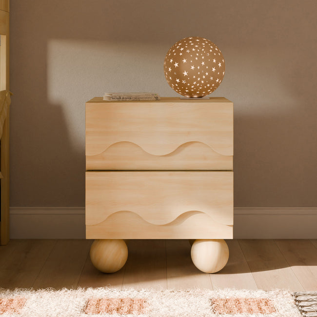 M31160BD,Babyletto Kids,Lido Wave Nightstand in Blonde