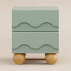 M31160LSHY,Babyletto Kids,Lido Wave Nightstand in Light Sage and Honey
