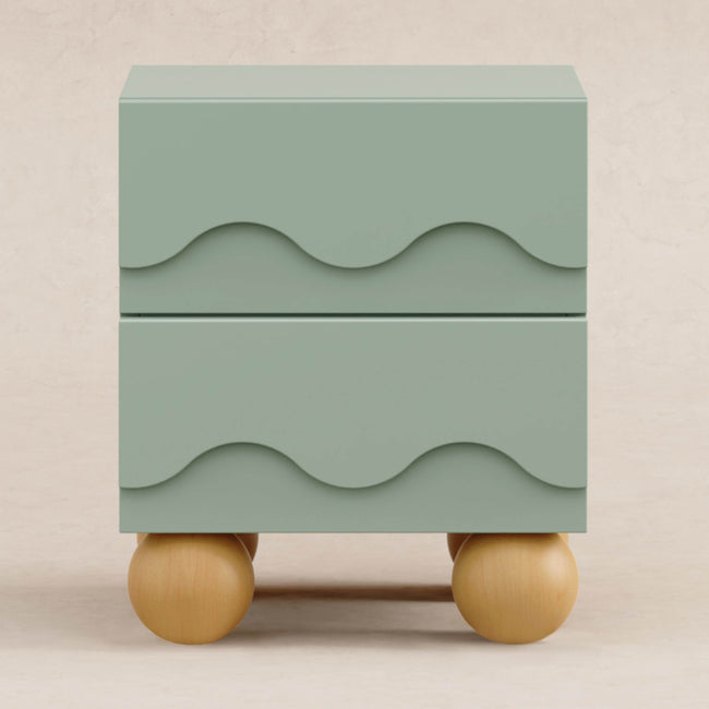 M31160LSHY,Babyletto Kids,Lido Wave Nightstand in Light Sage and Honey