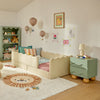 M31160LSHY,Babyletto Kids,Lido Wave Nightstand in Light Sage and Honey