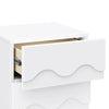 M31160WHY,Babyletto Kids,Lido Wave Nightstand in White and Honey
