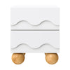 M31160WHY,Babyletto Kids,Lido Wave Nightstand in White and Honey