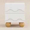 M31160WHY,Babyletto Kids,Lido Wave Nightstand in White and Honey