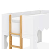 M31171WHY,Babyletto Kids,Lido Wave Low Loft Twin Bed in White and Honey