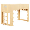 M31194BD,Babyletto Kids,Lido Wave Convertible Bunk Bed in Blonde
