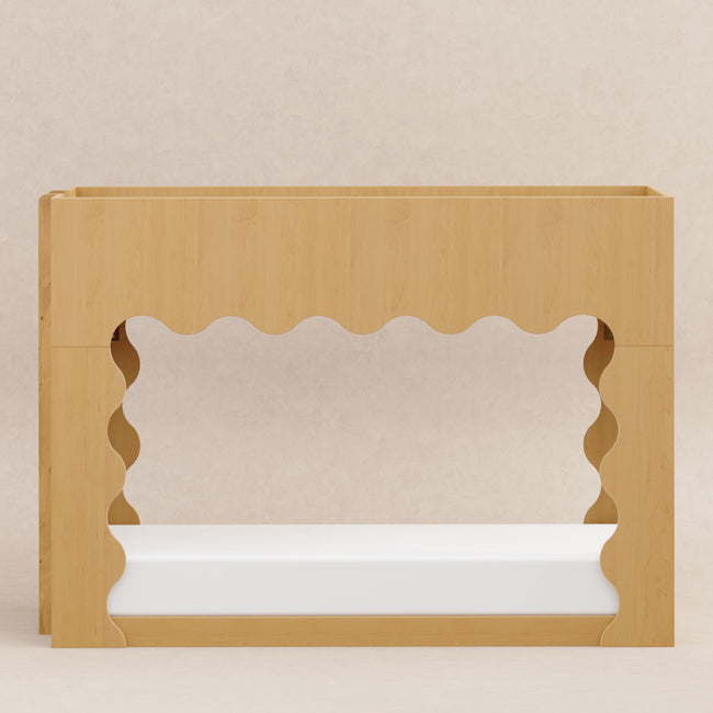 M31194HY,Babyletto Kids,Lido Wave Convertible Bunk Bed in Honey