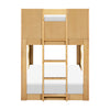 M31194HY,Babyletto Kids,Lido Wave Convertible Bunk Bed in Honey