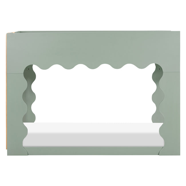 M31194LSHY,Babyletto Kids,Lido Wave Convertible Bunk Bed in Light Sage and Honey