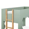 M31194LSHY,Babyletto Kids,Lido Wave Convertible Bunk Bed in Light Sage and Honey