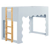 M31194PBHY,Babyletto Kids,Lido Wave Convertible Bunk Bed in Powder Blue and Honey