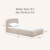 M31269PBEW,Babyletto Kids,Nara Twin Bed in Performance Beach Eco-Weave