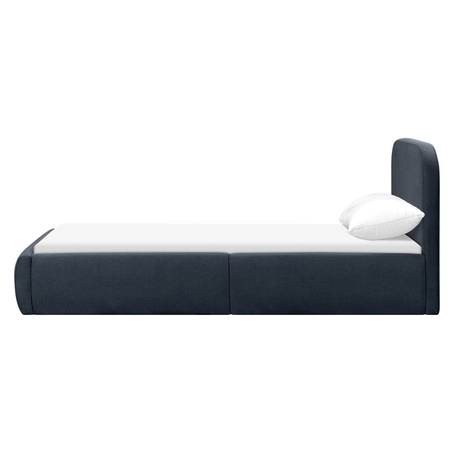 M31269PVET,Babyletto Kids,Nara Twin Bed in Performance Navy Eco-Twill