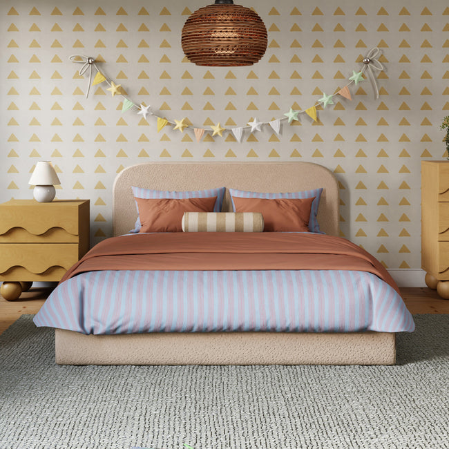 M31296CSG,Babyletto Kids,Nara Full Bed in Chai Shearling