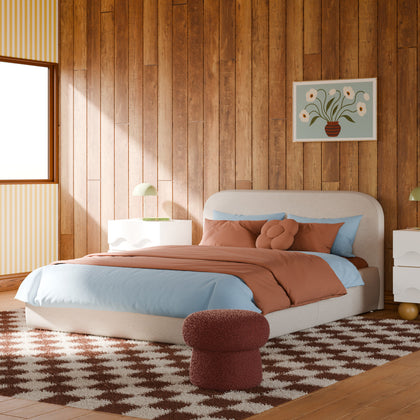 M31296PBEW,Babyletto Kids,Nara Full Bed in Performance Beach Eco-Weave